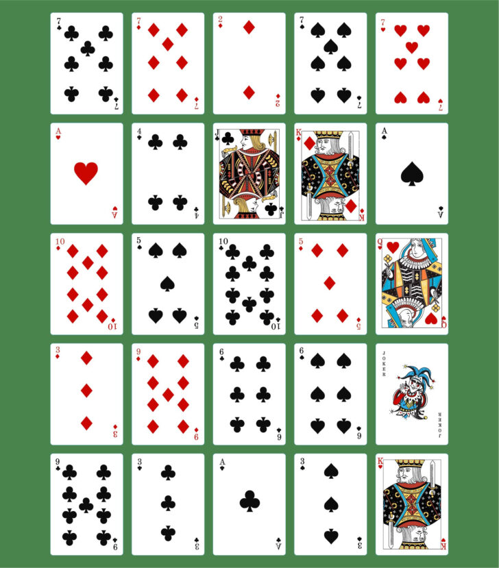 Free Printable Pokeno Card Game