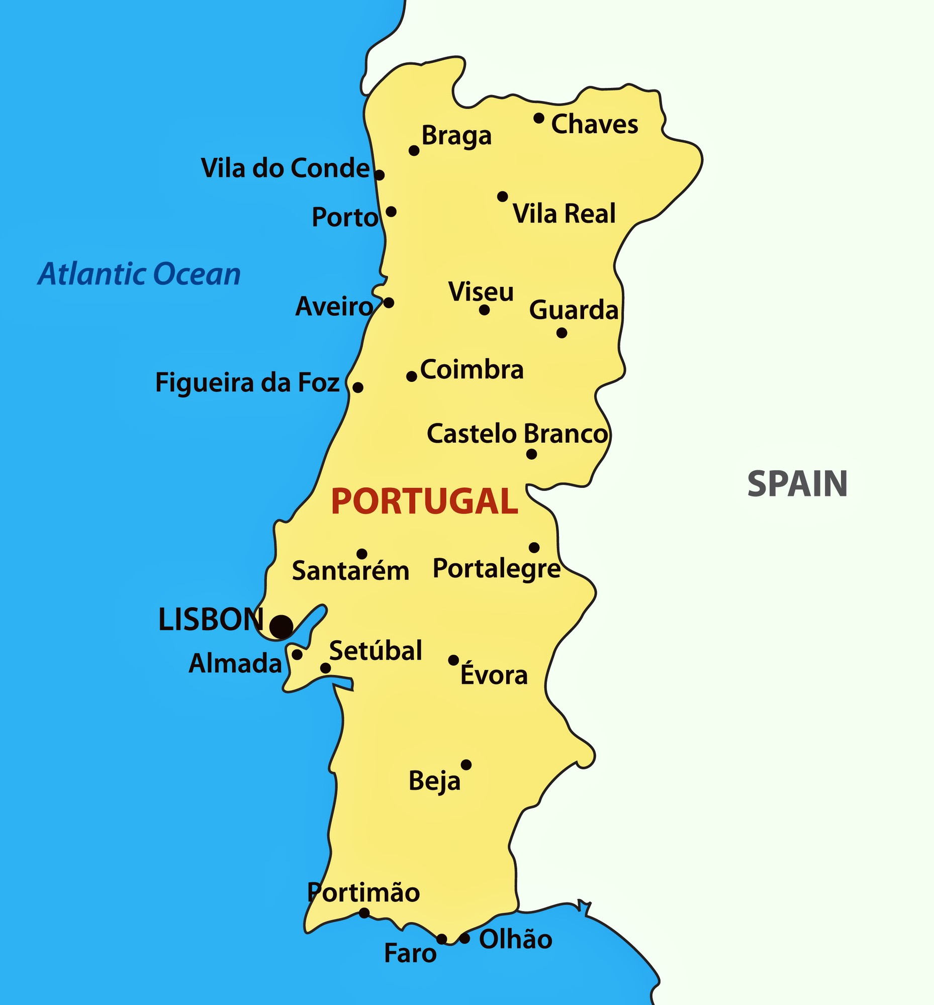 Portugal Maps | Printable Maps Of Portugal For Download with regard to Free Printable Map Of Portugal