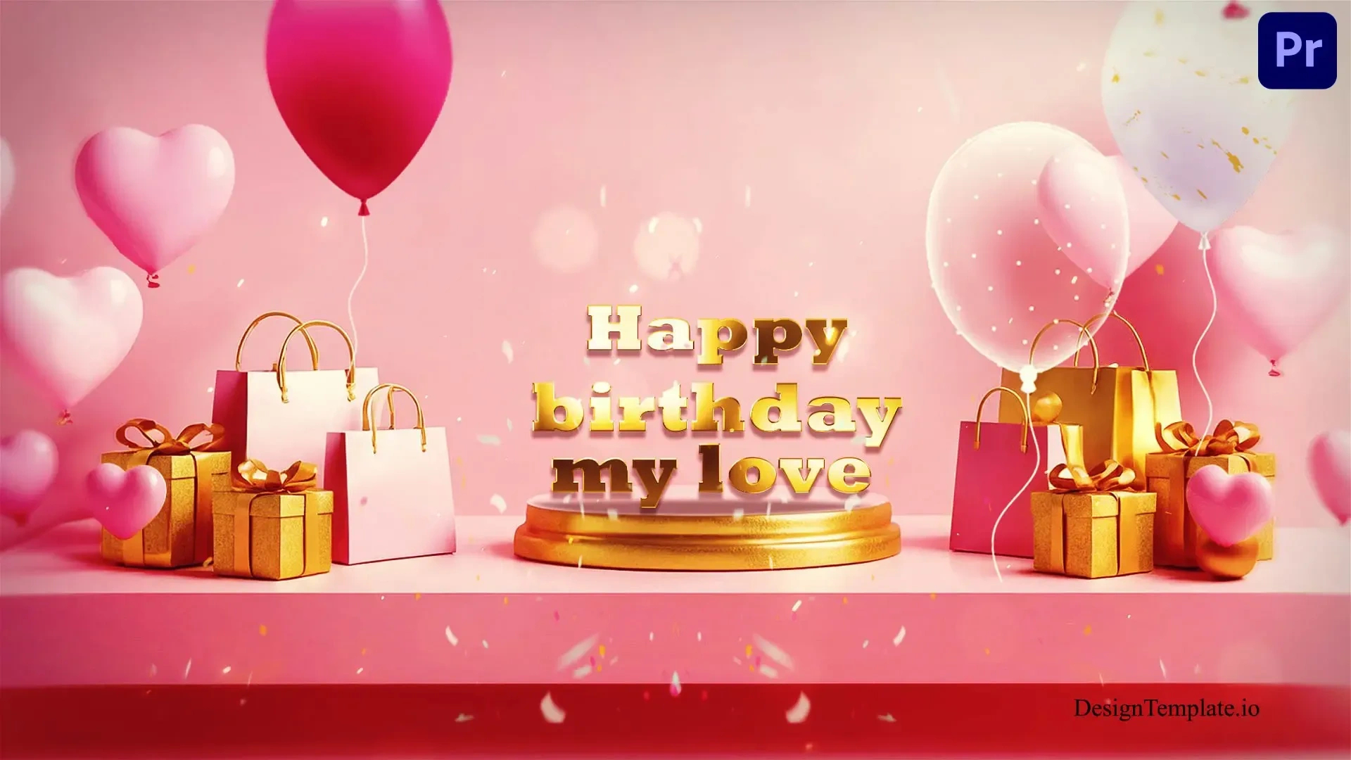 Premiere Pro Birthday Wishes Templates | Professional Video regarding Birthday Slideshow Template Premiere Pro Free