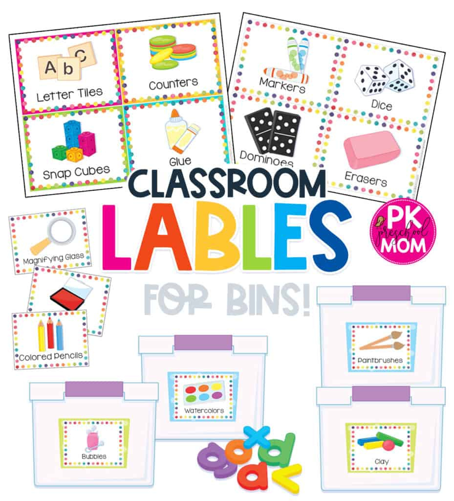 Preschool Classroom Printables &amp;amp; Charts - Preschool Mom intended for Free Printable Classroom Labels With Pictures