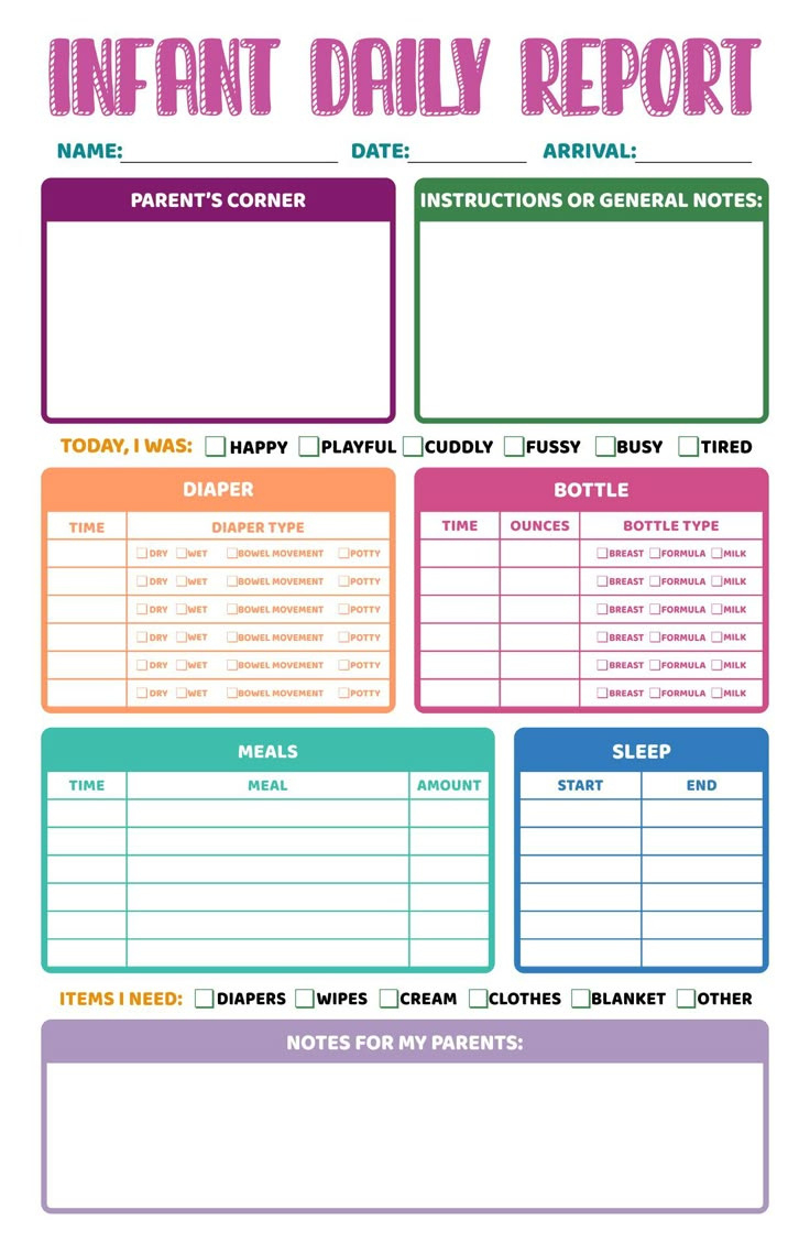 preschool daily reports 10 free pdf printables printablee for free preschool daily report printable Preschool Daily Reports - 10 Free Pdf Printables | Printablee for Free Preschool Daily Report Printable