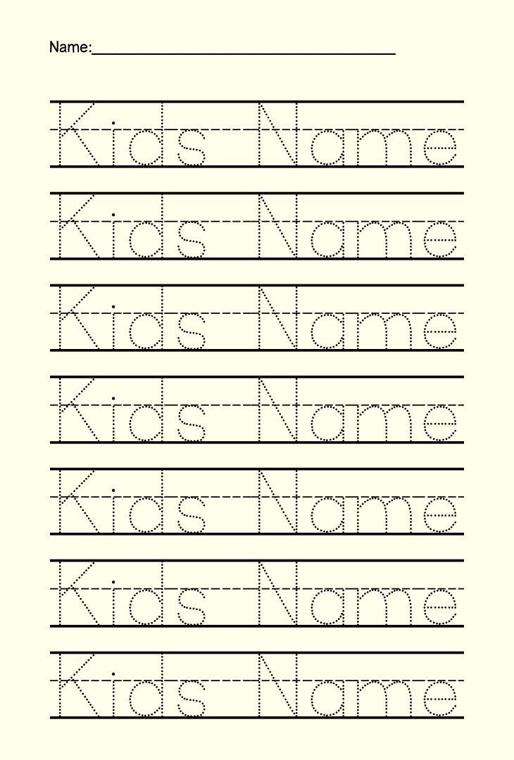 Preschool Name Tracing - 15 Free Pdf Printables | Printablee in Free Preschool Name Printables