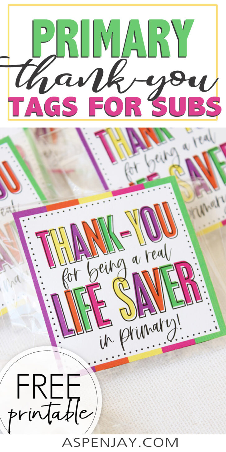 Free Printable Lifesaver Gift Tags