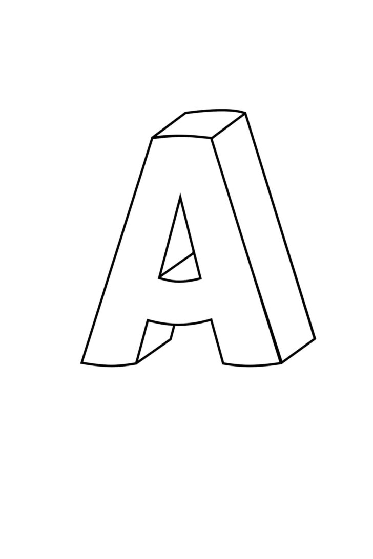 Free Printable 3d Letters