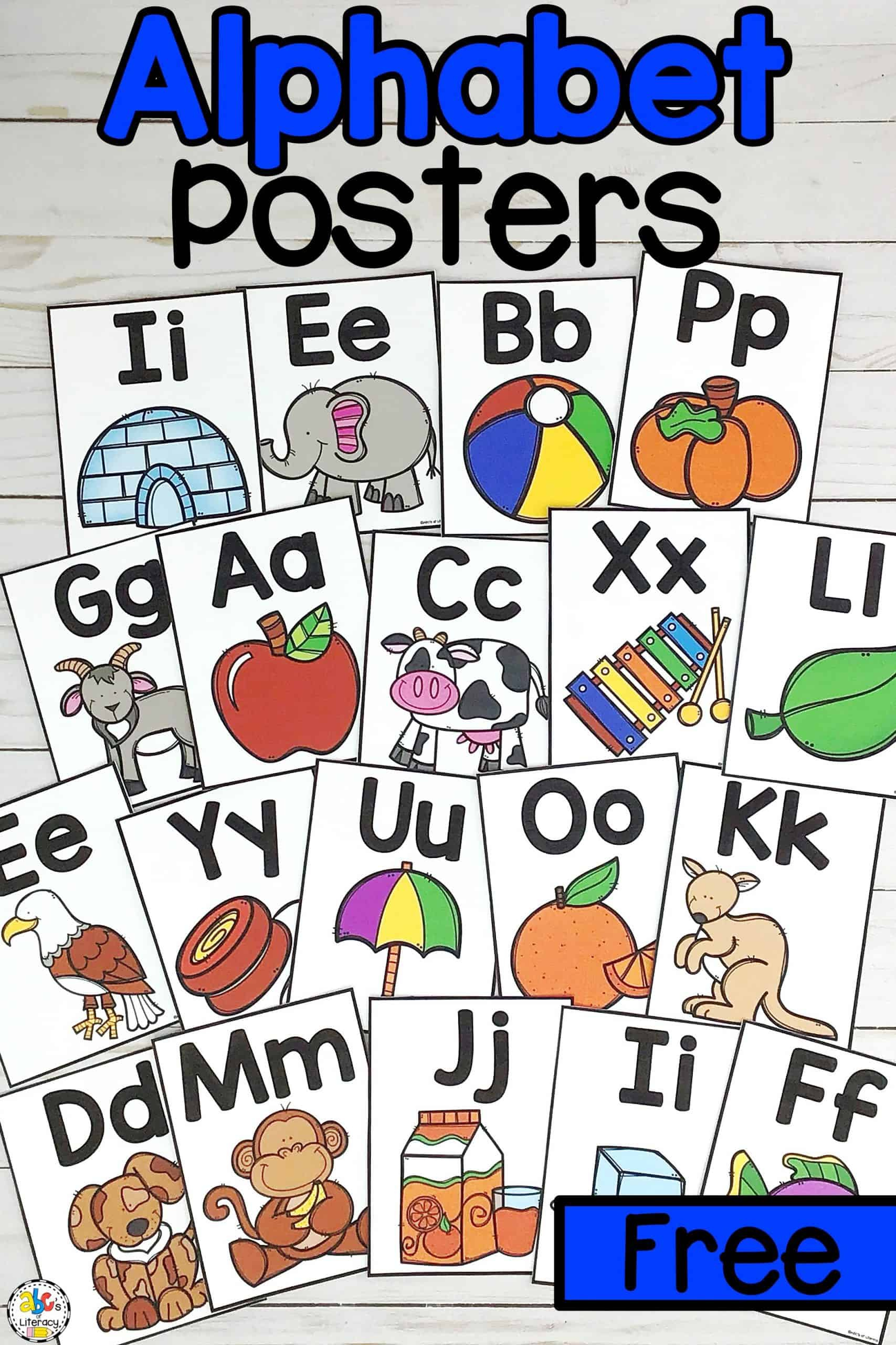 Printable Alphabet Posters - Printable Party Favors throughout Free Printable Alphabet Letters For Classroom Display