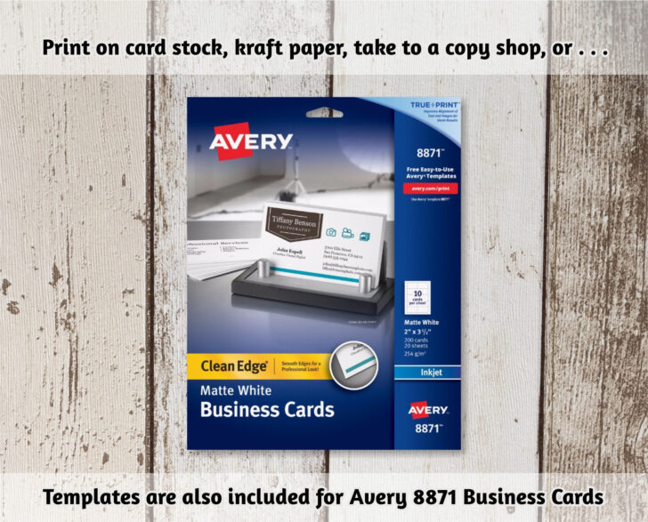 Avery 8871 Free Template
