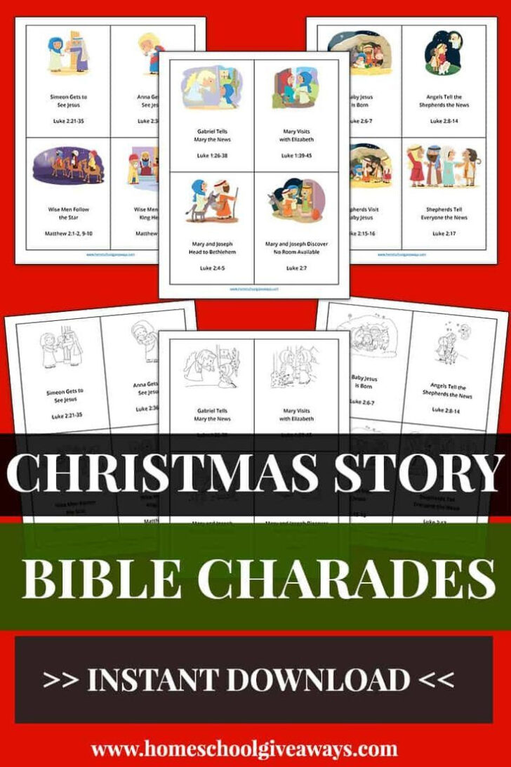 Free Bible Charades Printable Free Bible Charades Printable