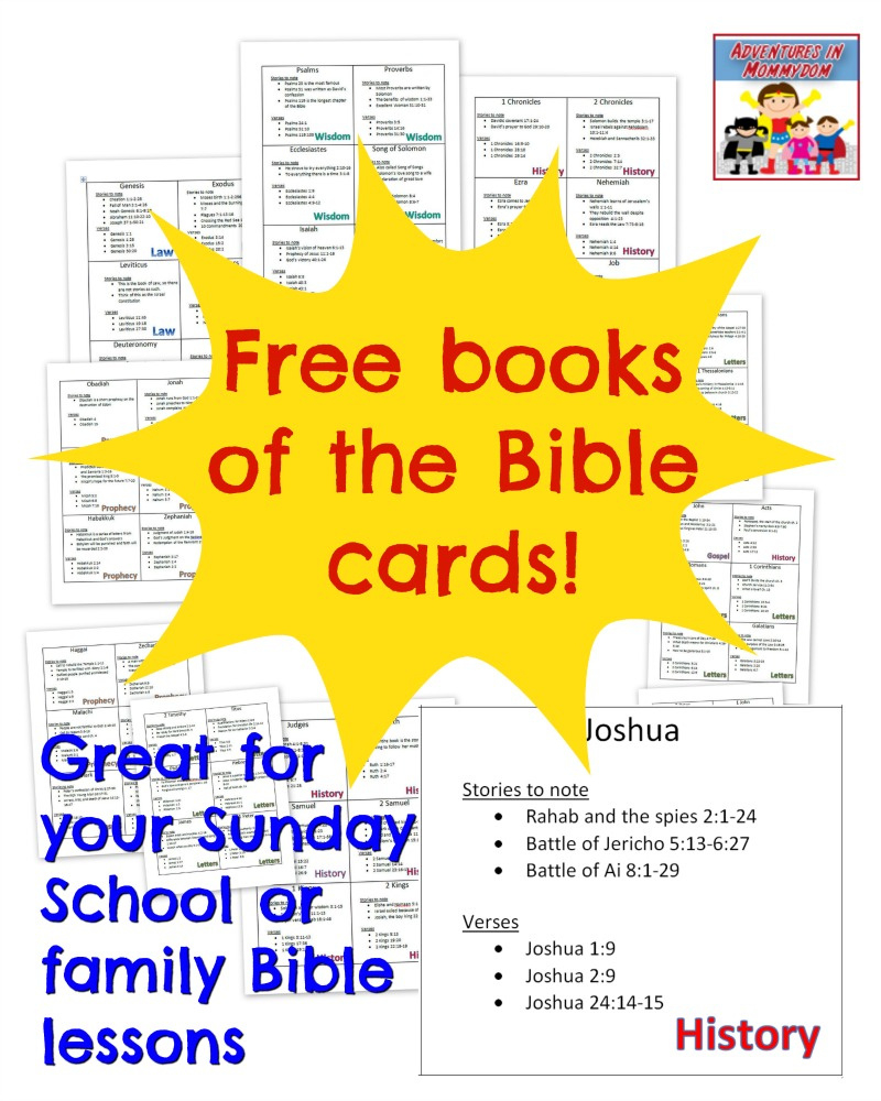 Printable Books Of The Bible Cards within Books of the Bible Cards Free Printable