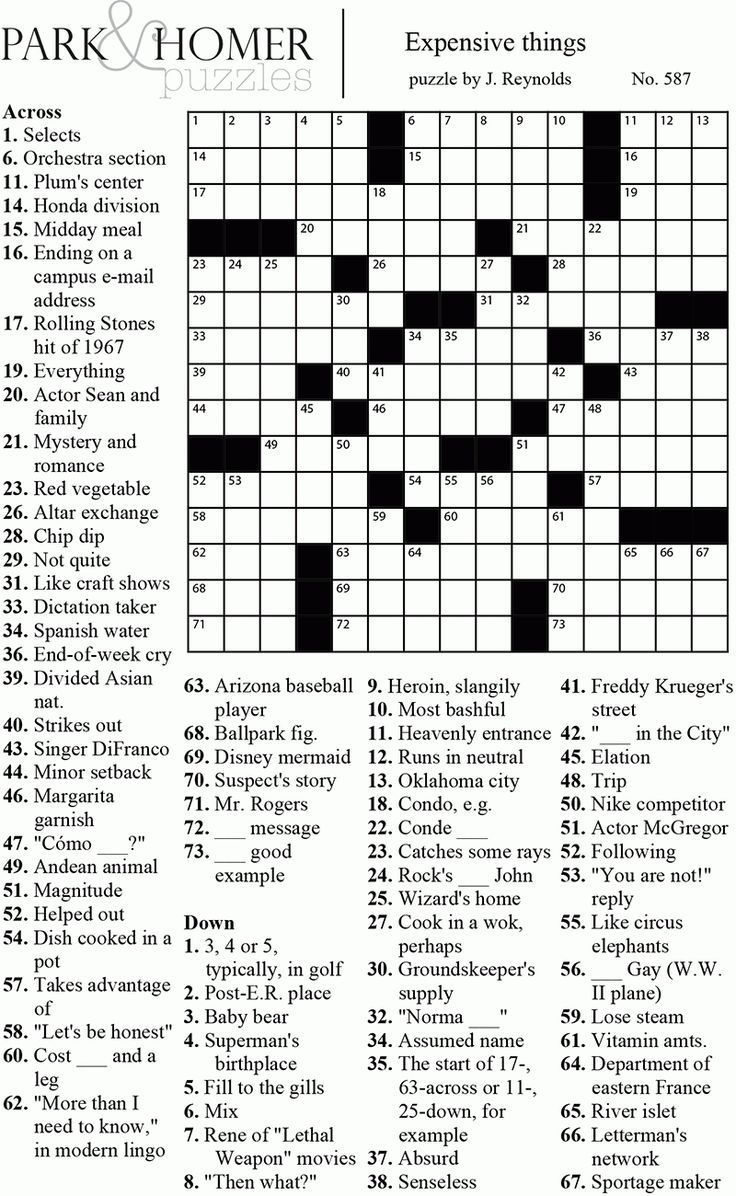 Printable Crossword With Answers | Printable Crossword Puzzles 7D for Free Easy Printable Crossword Puzzles For Adults with Answers