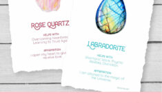 Printable Crystal Meaning Cards | Beadage with regard to Free Printable Crystal Meanings