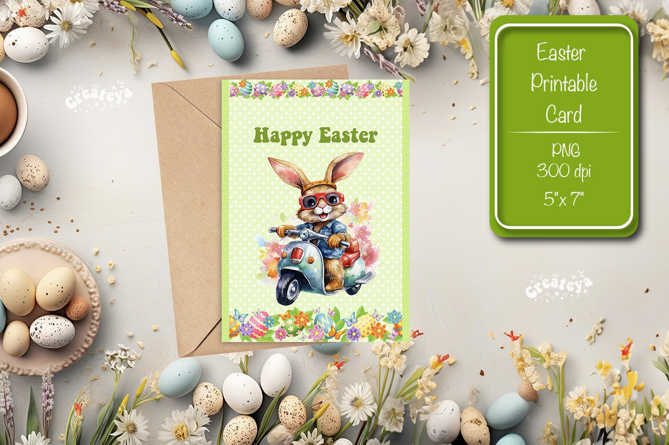 Printable Easter Card Watercolor Easter Funny Bunny Kids within Free Printable Easter Cards For Daughter