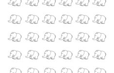 Printable Elephant Templates / Elephant Shapes For Kids inside Free Printable White Elephant Number Sheets