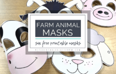 Printable Farm Animal Masks – The Kitchen Table Classroom pertaining to Printable Sheep Mask