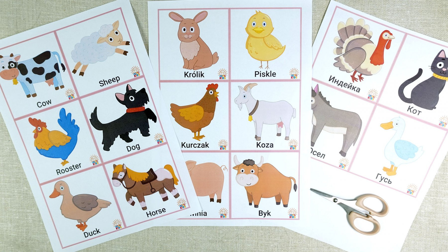 Printable Flashcards For Kids – Farm Animals | Amax Kids with regard to Animals Flashcards Free Printable