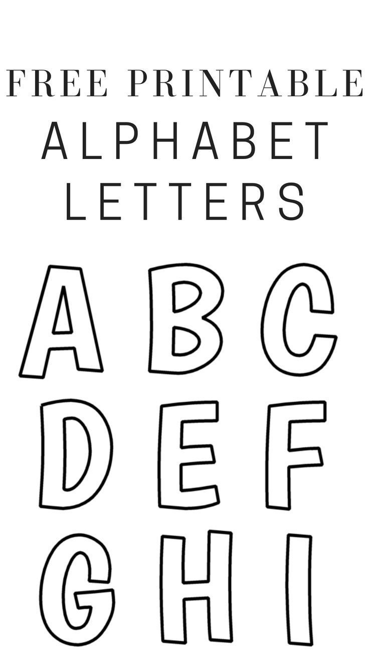 Printable Free Alphabet Templates pertaining to Free Printable 12 Inch Letter Stencils