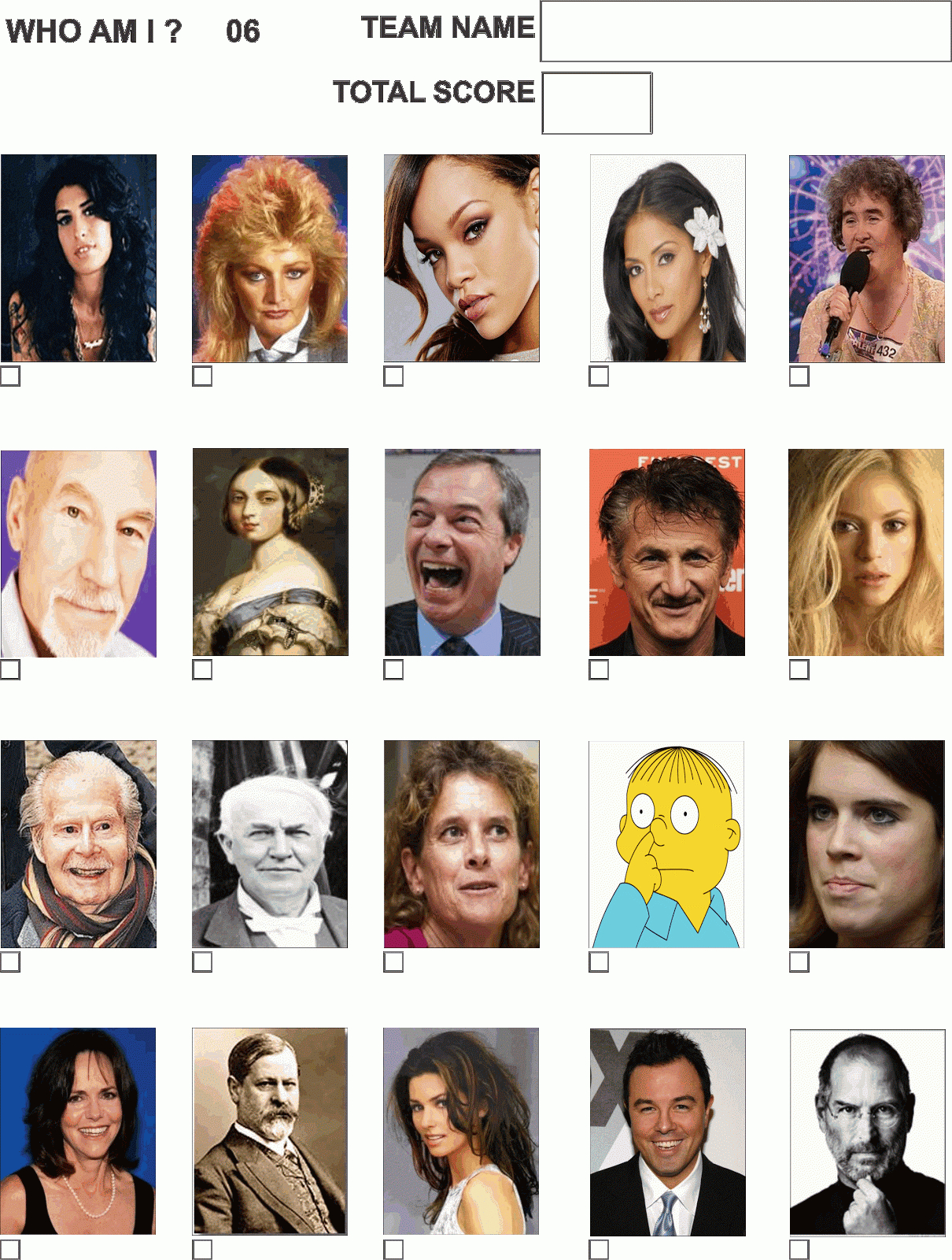 Printable Guess The Celebrity Picture Quiz 2025 | Www.takeoff.sk with Free Printable Picture Quiz with Answers