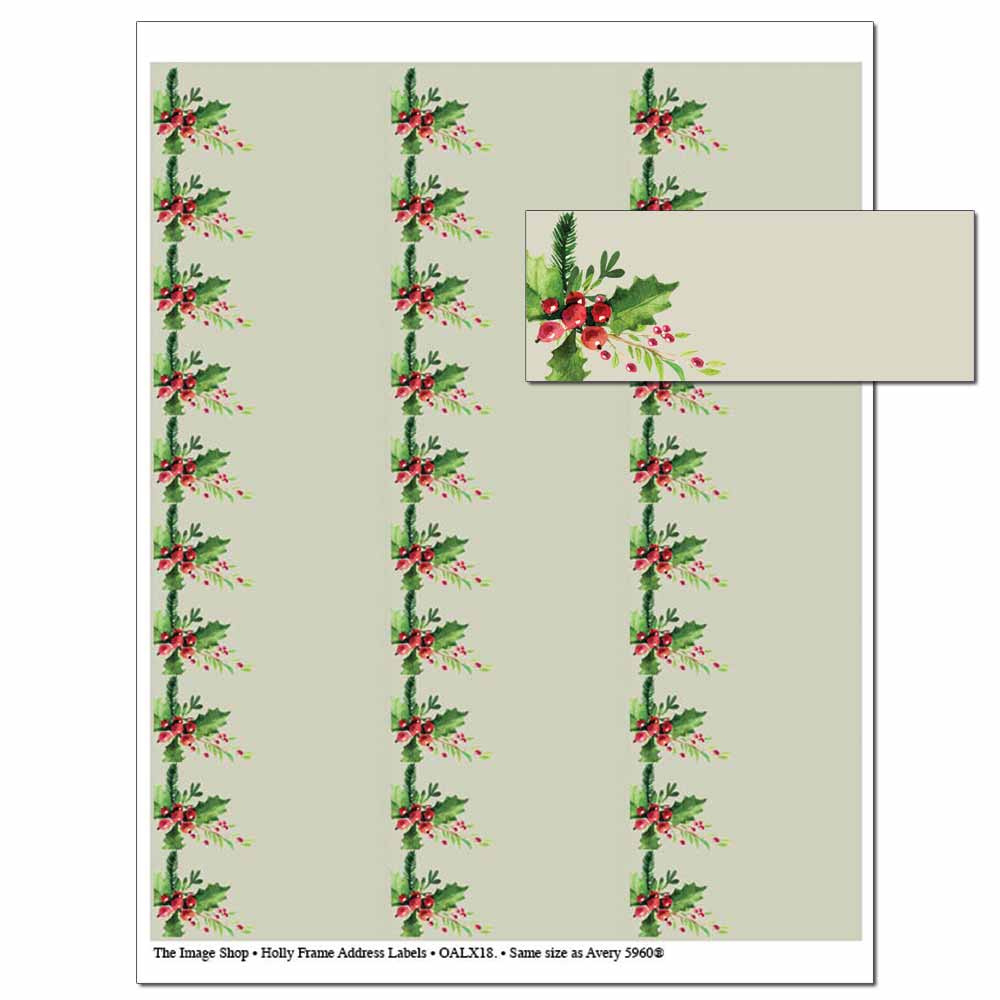 Printable Holiday Address Labels | The Image Shop within Free Printable Religious Christmas Return Labels