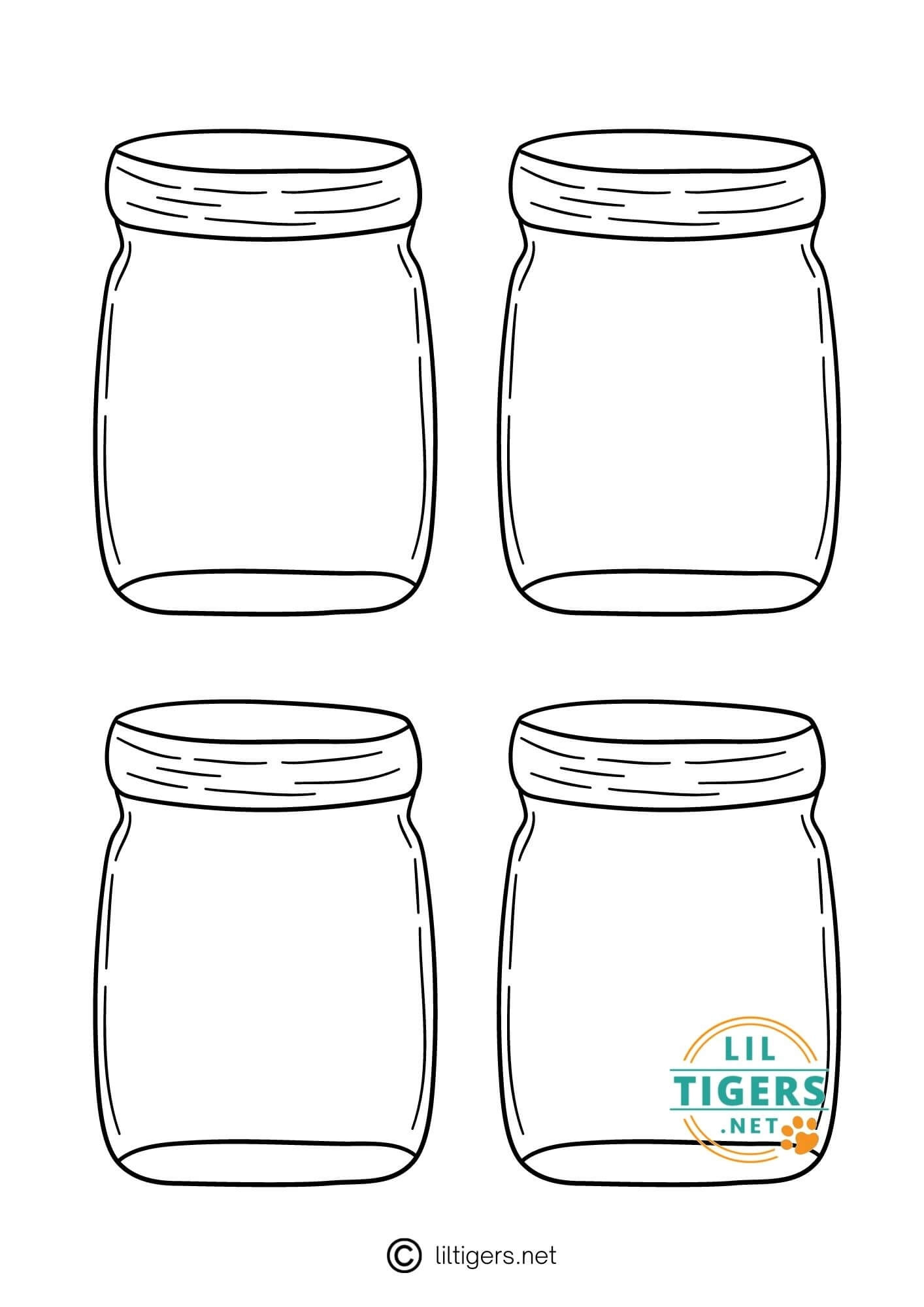 Printable Jars - Printable Party Favors pertaining to Free Printable Mason Jar Template