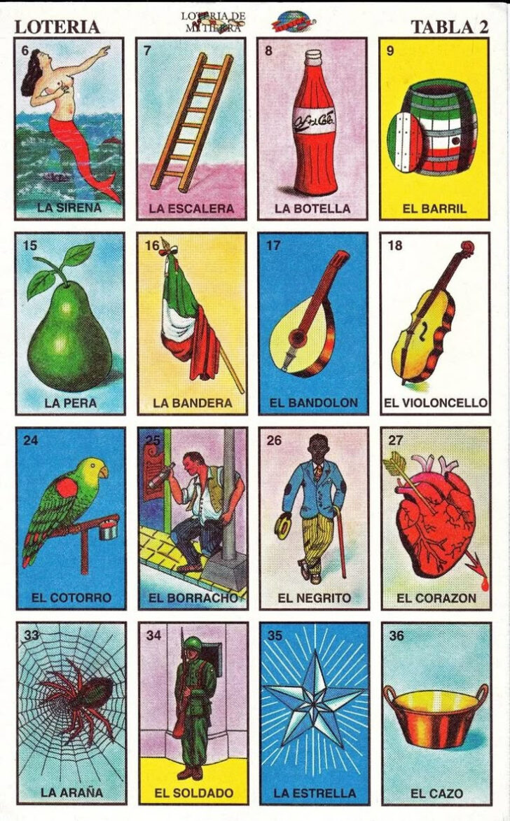 Free Printable Loteria Cards Sheets