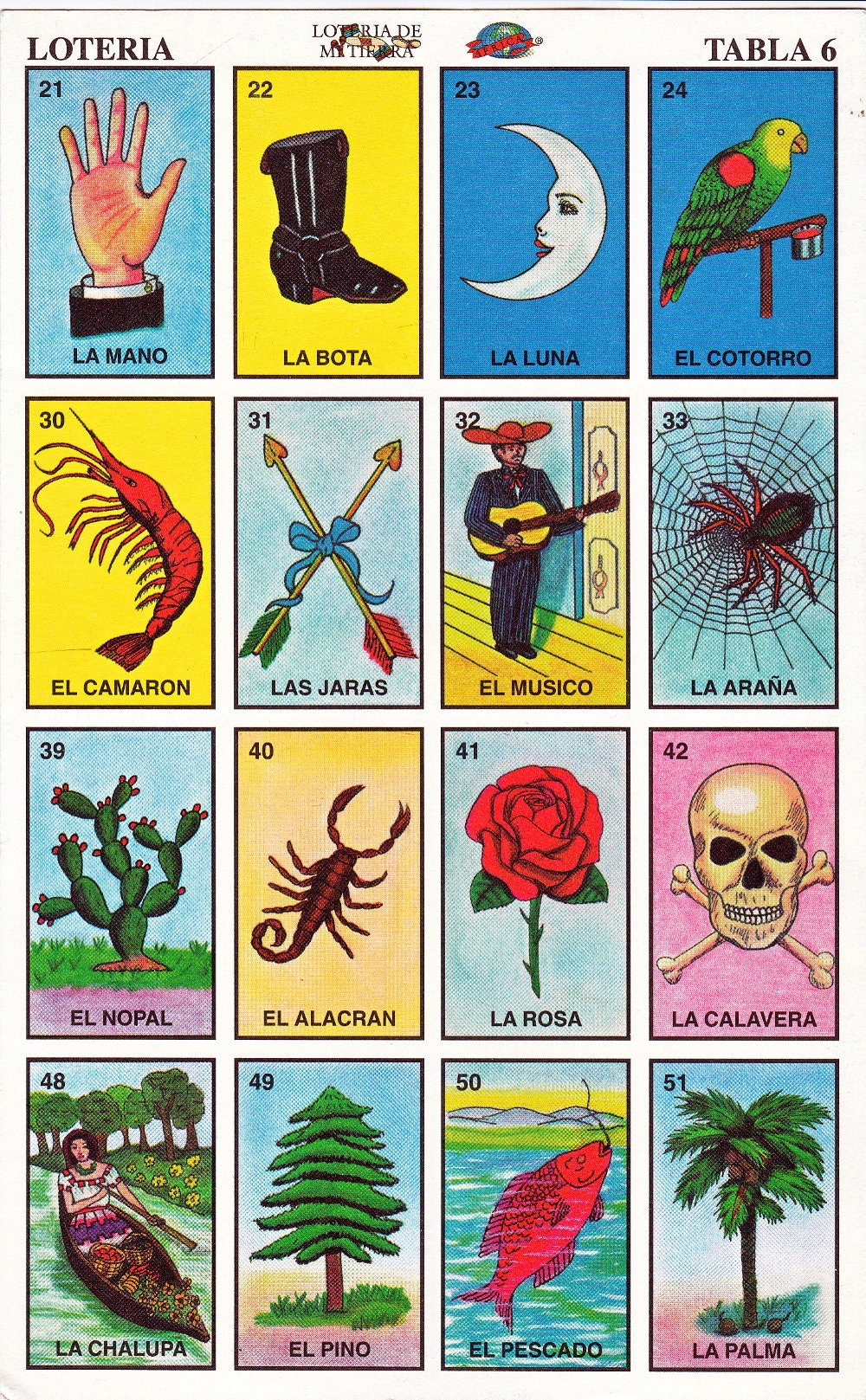 Printable Loteria Cards, The Complete Set Of 10 Tablas, Printable throughout Printable Loteria Game Cards