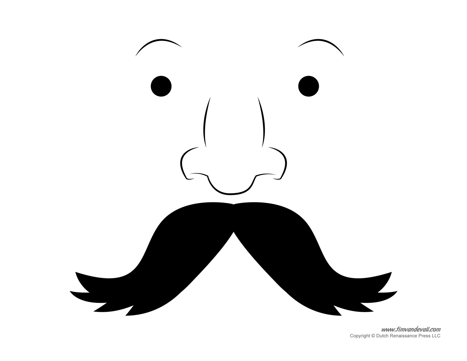 printable mustache template tims printables with regard to free mustache template Printable Mustache Template - Tim'S Printables with regard to Free Mustache Template