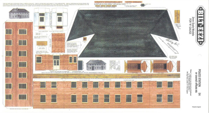 Free Printable Model Railway Building Templates