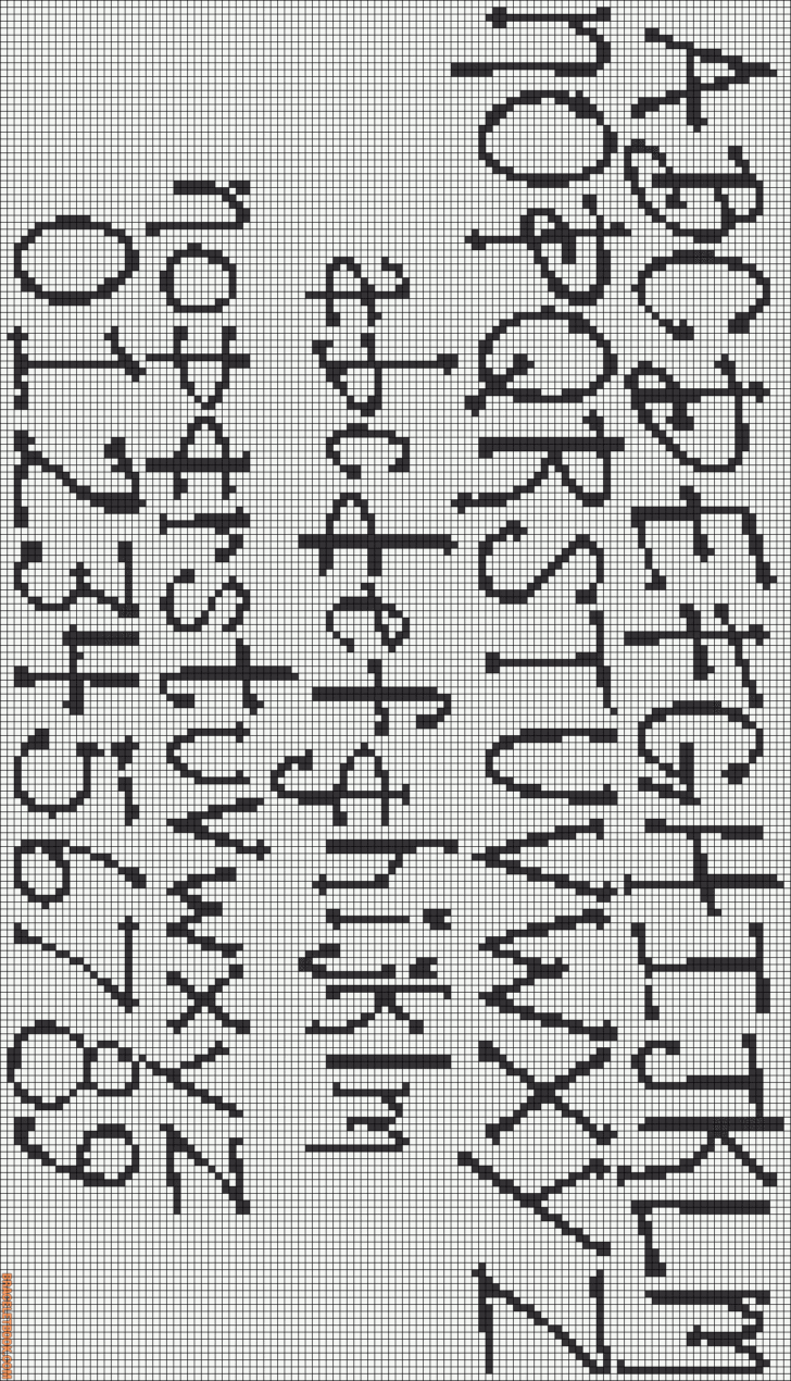 Cross Stitch Alphabets Free Printable