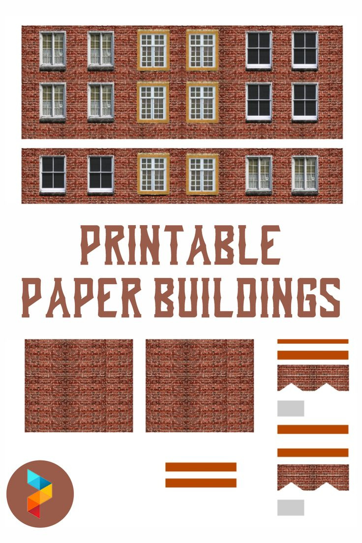 printable paper buildings in free printable ho scale brick paper Printable Paper Buildings in Free Printable Ho Scale Brick Paper