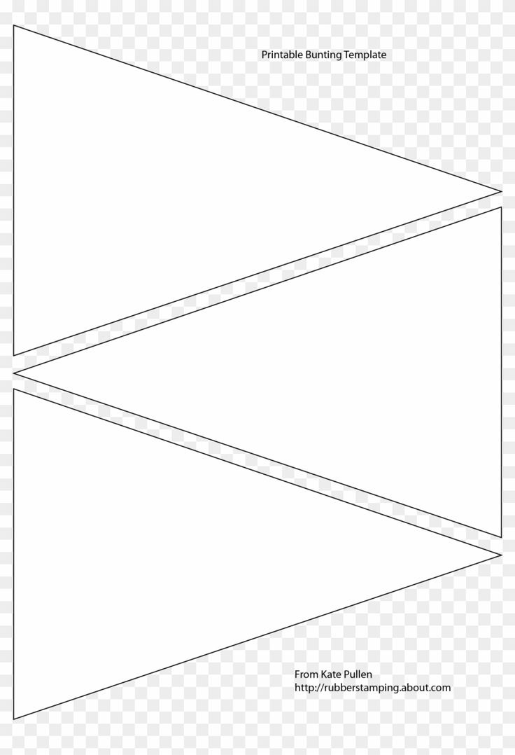 Printable Pennant Banner Template Âœ¿ Event Planning - Bunting intended for Free Bunting Template
