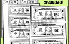 Printable Play Money – Us Dollar Bills | Kindergarten Nation for Free Printable Dollar Bills