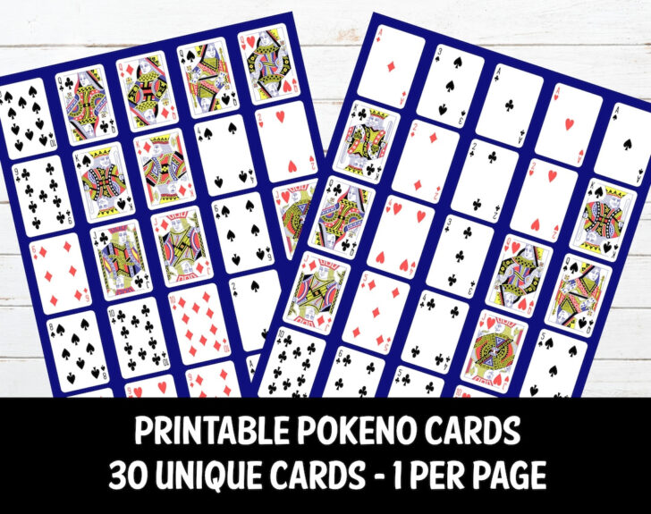 Free Printable Pokeno Cards Download