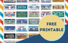 Printable Road Trip Games For Kids – License Plates, Bingo, I Spy with regard to Free Printable License Plate Bingo