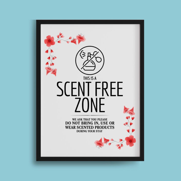 Printable Scent Free Signs