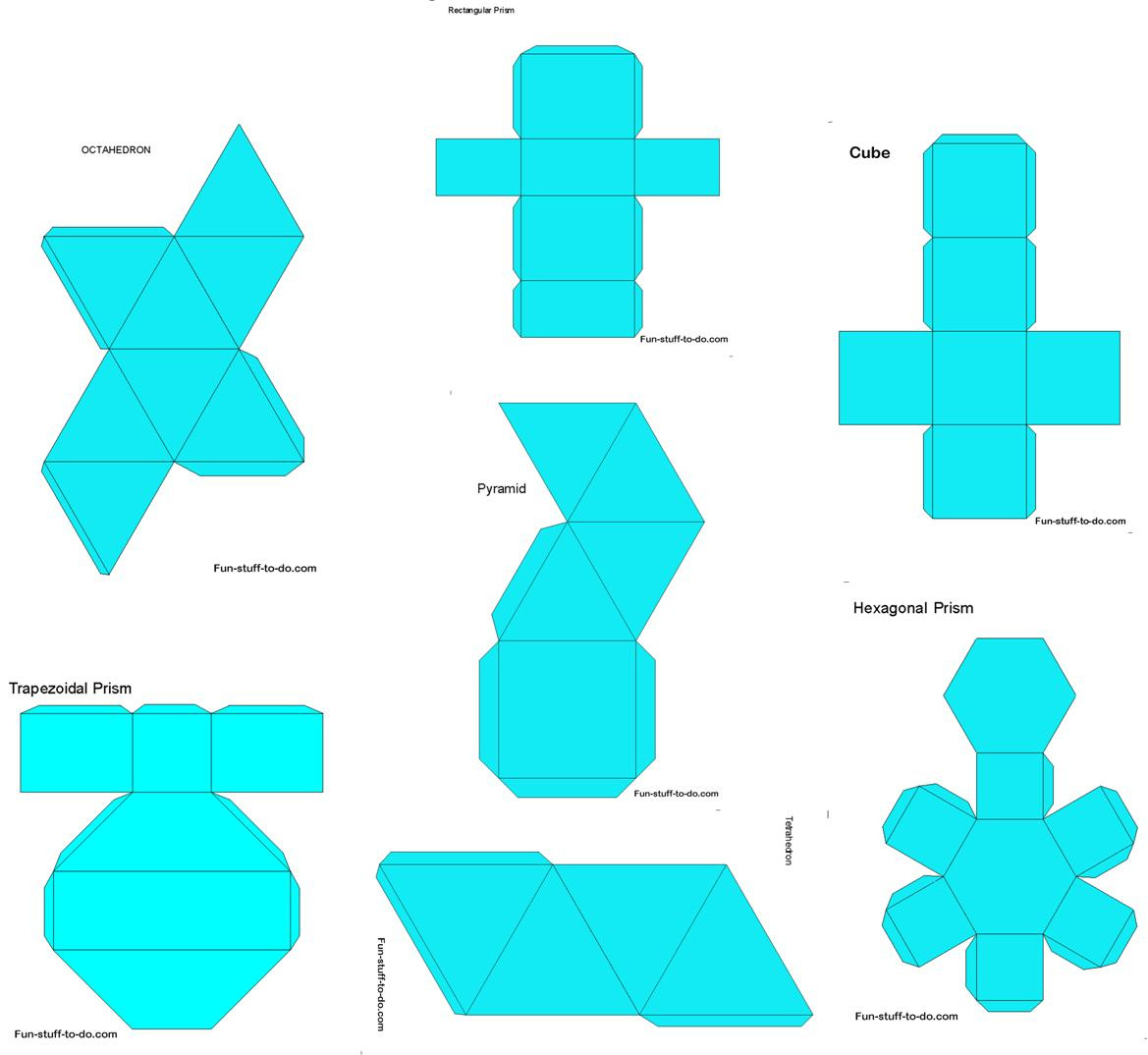 Printable Shapes in Free Printable 3D Shapes