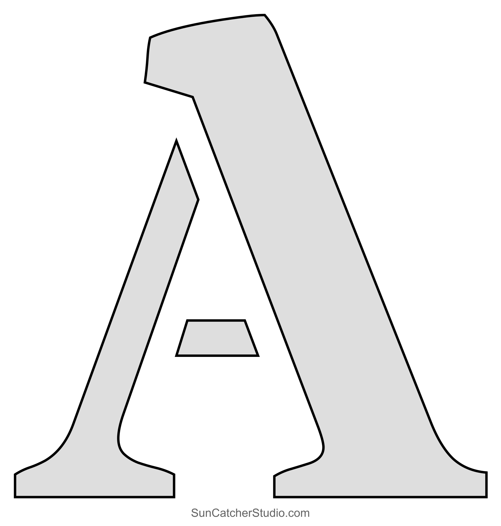 Printable Stencils (Free Alphabet Font And Letter Templates pertaining to Free Printable Stencils For Wood Signs