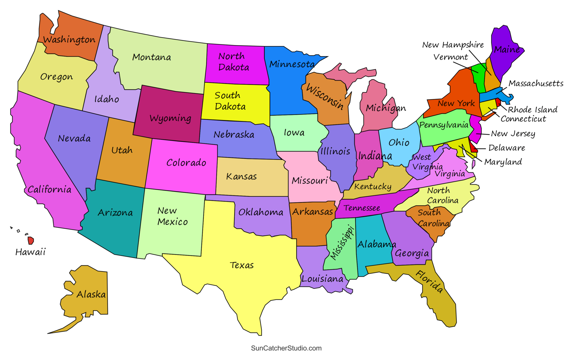Printable Us Maps With States (Usa, United States, America) – Free intended for Free Printable USA Maps