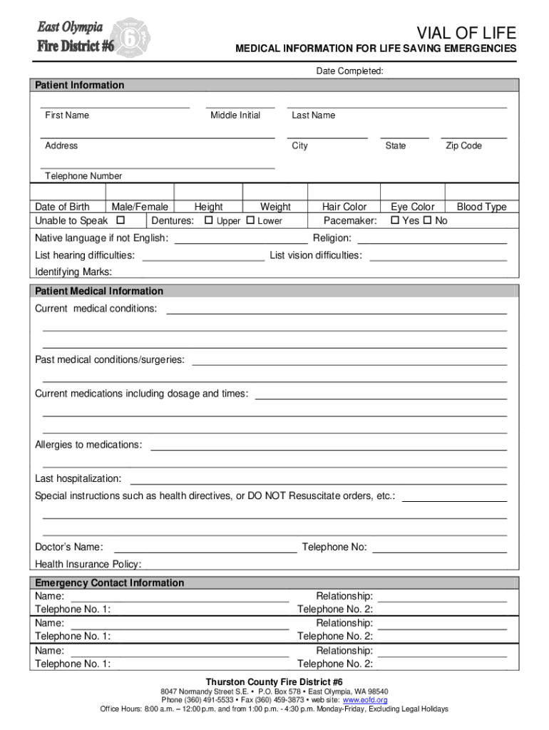 Printable Vial Of Life Forms: Fill Out &amp;amp; Sign Online | Dochub intended for Free Printable File of Life Forms