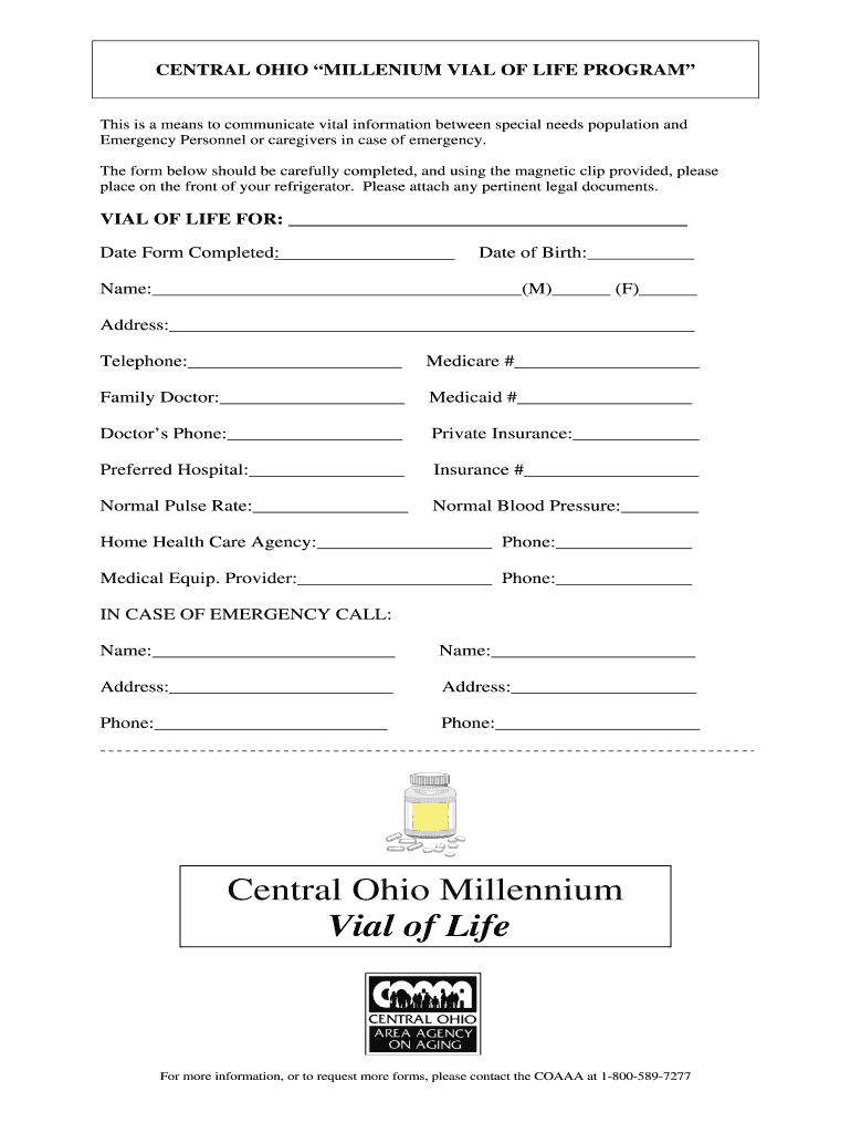 Printable Vial Of Life Forms: Fill Out &amp;amp; Sign Online | Dochub pertaining to Free Printable File of Life Forms