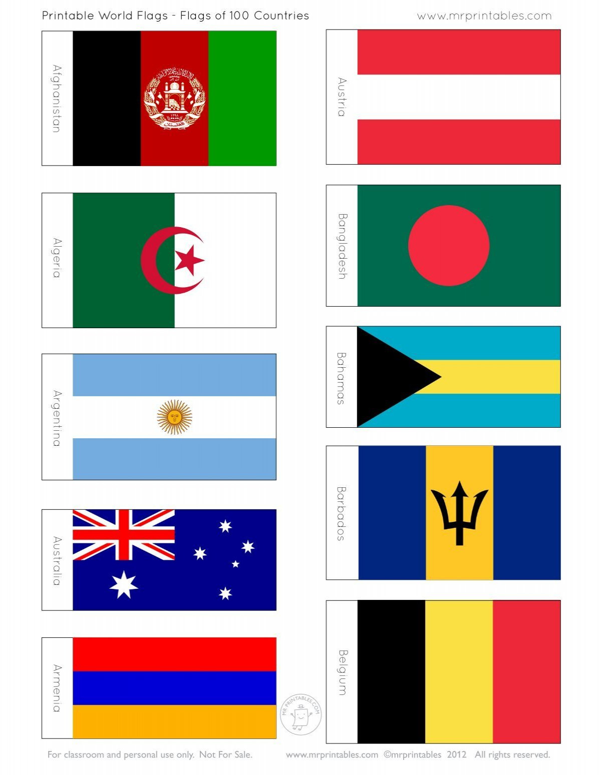 Printable World Flags - Mr Printables within Flags Of The World Free Printables