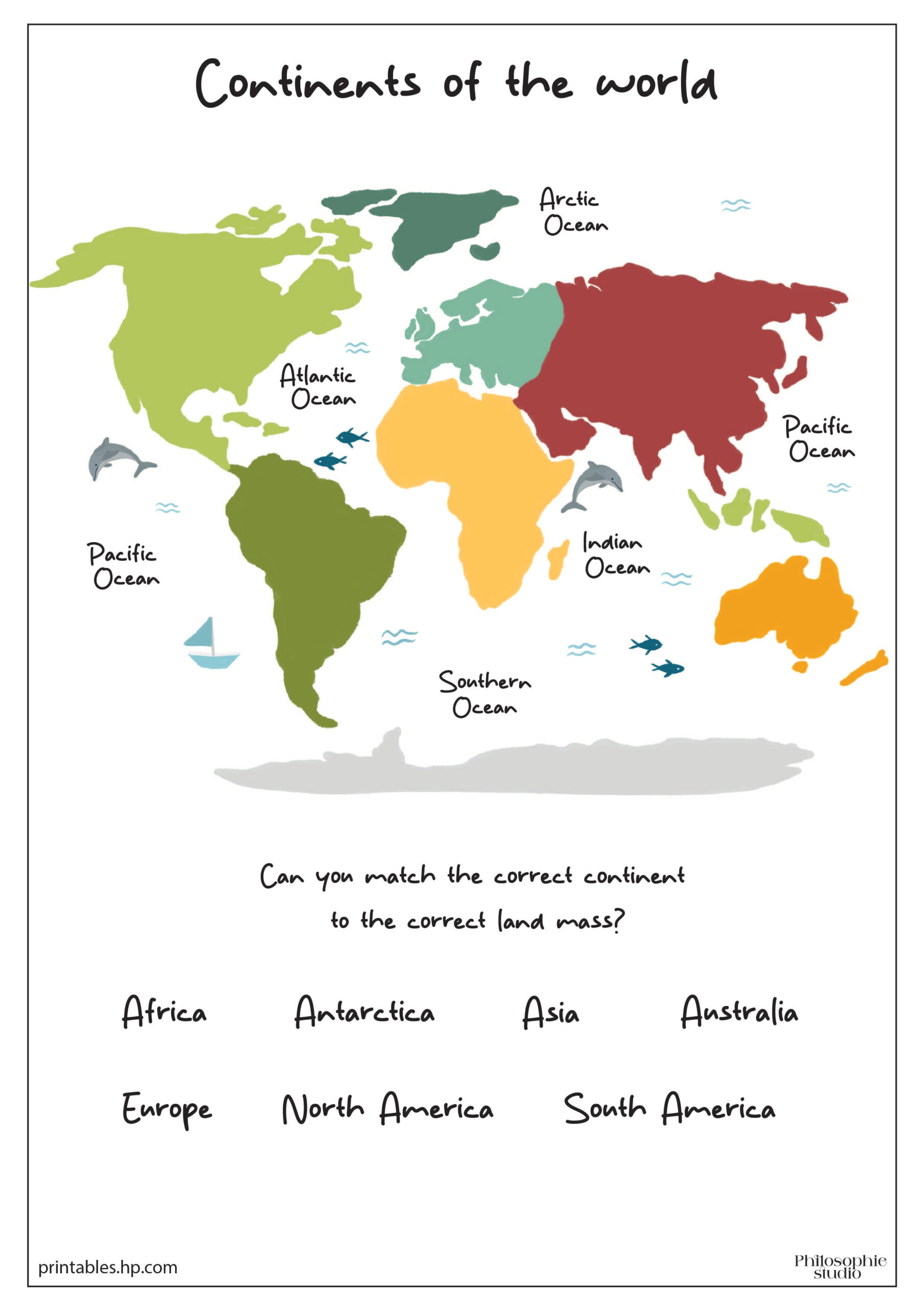 Printables - Free Coloring Pages &amp;amp; Learning Worksheets | Hp for Free Continent Printables