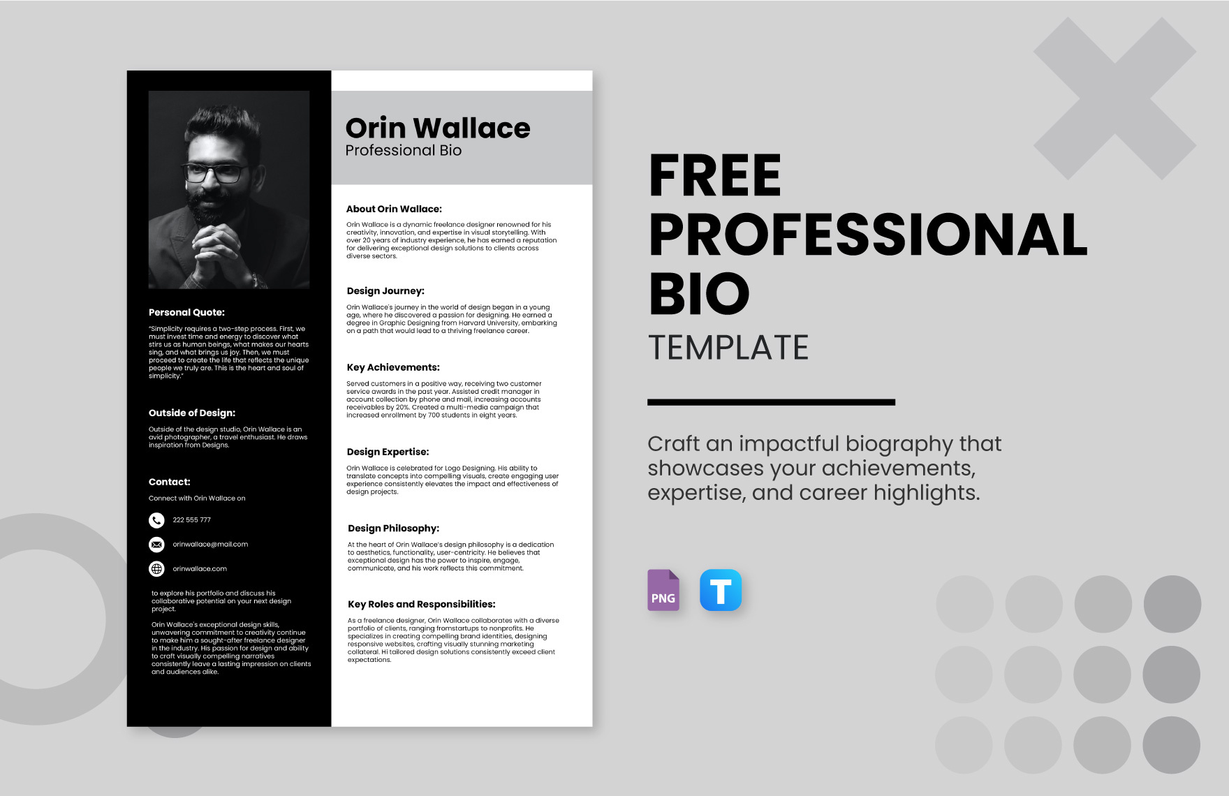 Professional Bio Template For Musician In Word - Download pertaining to Free Dj Bio Templates