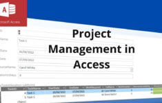 Project Management In Microsoft Access throughout Microsoft Office Access Templates Free Download