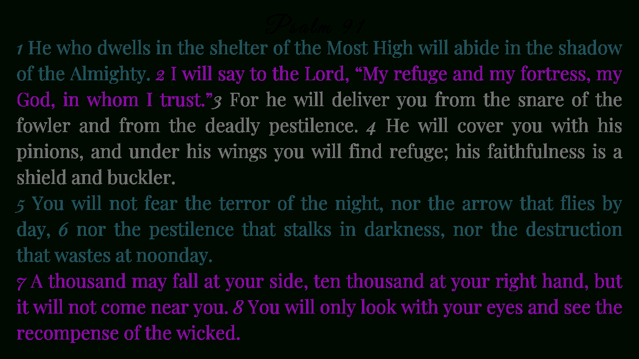 Psalm 91 Free Printout ~ Green Eyed Grace within Psalm 91 Free Printable