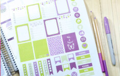 Purple Passion Planner Stickers – Free Printable – regarding Passion Planner Free Printables