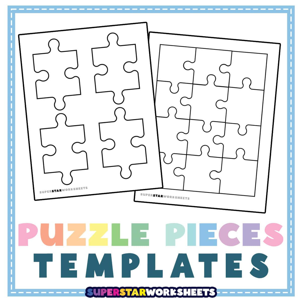 puzzle piece template superstar worksheets in free printable blank jigsaw puzzle pieces Puzzle Piece Template - Superstar Worksheets in Free Printable Blank Jigsaw Puzzle Pieces