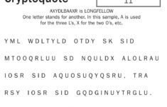 Puzzles with Printable Cryptoquips