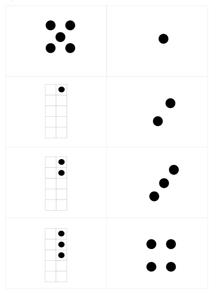 Quantity Cards For Subitizing pertaining to Free Printable Subitizing Cards