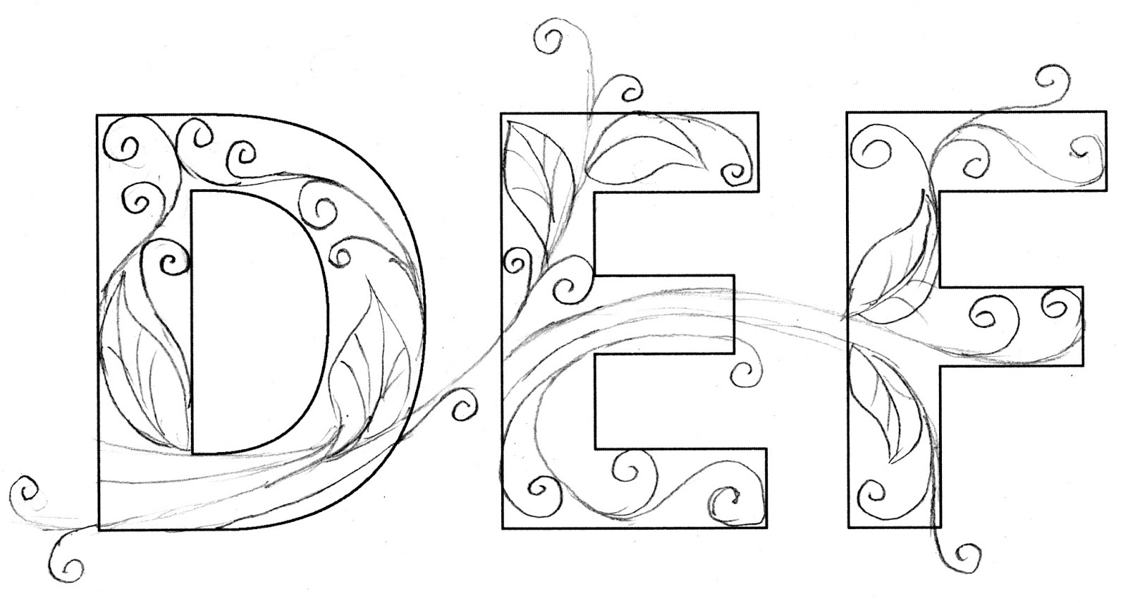 Quilling Letters Templates Free Pattern regarding Free Printable Quilling Alphabet Letters