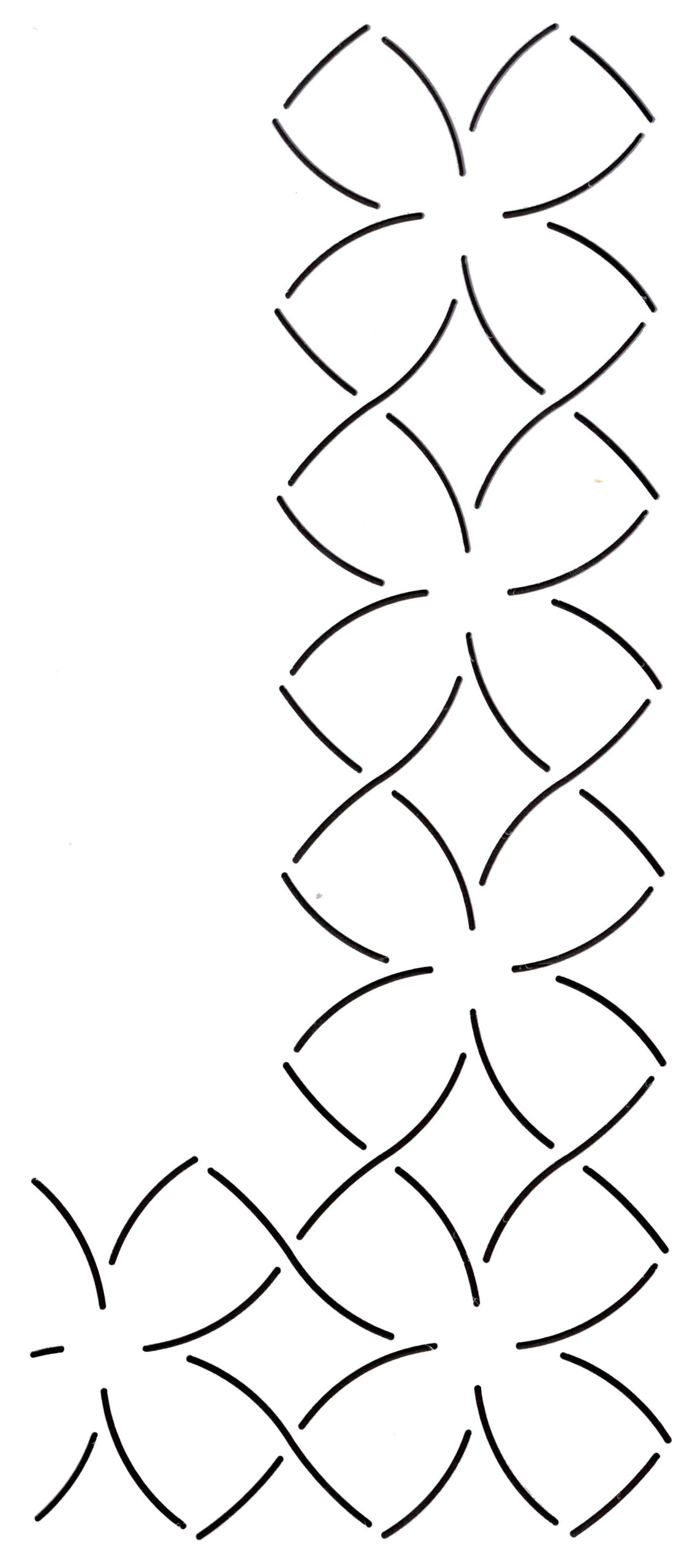 Quilt Stencil Quad Leaf Borderemmerson, Keryn with regard to Free Printable Continuous Quilting Stencils