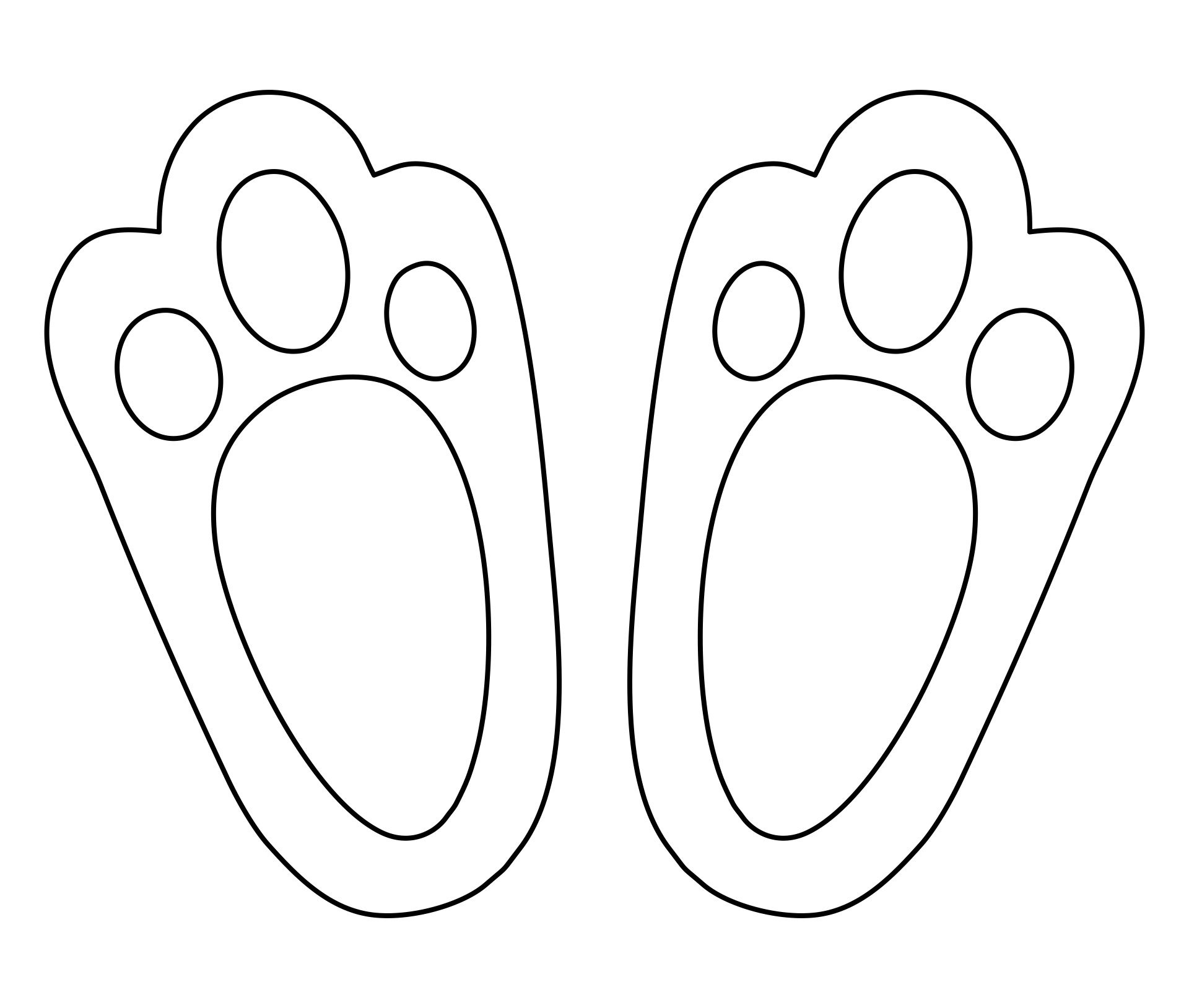 rabbit footprints free printable easter bunny footprints for regarding free printable easter bunny foot template Rabbit Footprints Free Printable Easter Bunny Footprints For regarding Free Printable Easter Bunny Foot Template